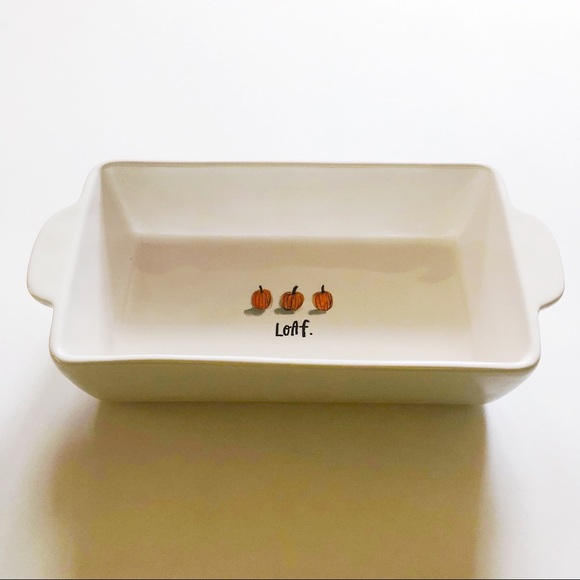 Rae Dunn Other - New Rae Dunn Loaf Pumpkin Bread Pan Baking Dish